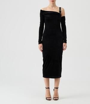 Versace Jeans Couture Lange Jurk 79HAO974ABITOMIDIVELLUTOBUCKLES