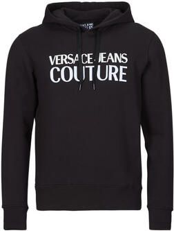 Versace Jeans Couture Zwarte Hoodie met Geborduurd Logo Black Heren