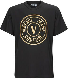 Versace Jeans Couture Zwarte T-shirt en Polo Collectie Black Heren