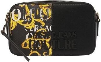 Versace Jeans Couture Klassieke Zwarte Schoudertas van Synthetisch Leer Black Dames