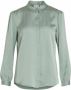 VILA blouse VIELLETTE van gerecycled polyester mintgroen - Thumbnail 3