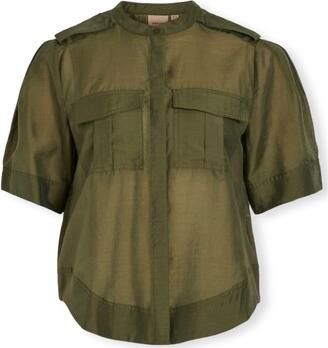 Vila Blouse Alinine Shirt 2 4 Ivy Green