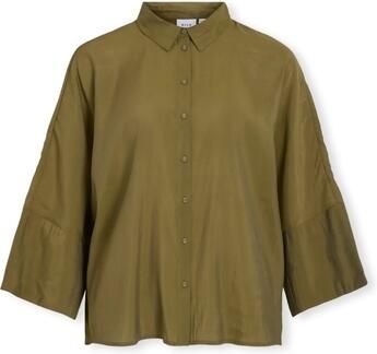 Vila Blouse Aspyn 3 4 Loose Shirt Capulet Olive