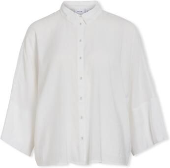 Vila Blouse Aspyn 3 4 Loose Shirt Cloud Dancer