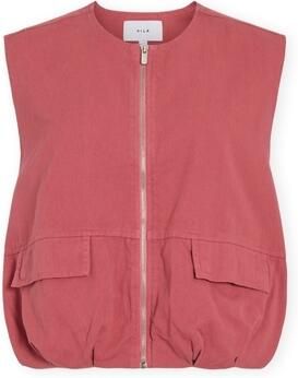 Vila Blouse Deny Vest Holly Berry