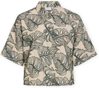 Vila Blouse Flura Shirt Birch Atlantic - Foto 4