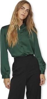 Vila Blouse Noos Ellette Satin Shirt L S Pineneedle - Foto 2