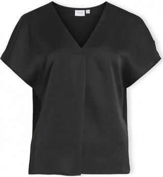 Vila Shirt met V-hals VIELLETTE V-NECK S S SATIN TOP NOOS - Foto 3