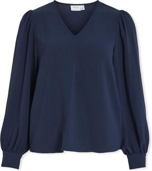 Vila Blouse Top Gaja L S Navy Blazer