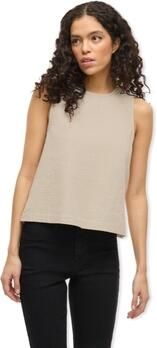 Vila Blouse Top Lania Short Feather Gray