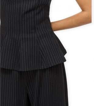 Vila Blouse Top Mastriba Black Beauty Pinstripe - Foto 2