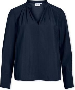 Vila Blouse Top Milla L S Navy Blazer