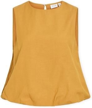 Vila Blouse Top Prisilla Balloon Amber Gold