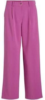 VILA wide leg pantalon VIMARNAL van gerecycled polyester fuchsia - Foto 1
