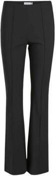 VILA flared broek VISIMINE met krijtstreep zwart - Foto 2