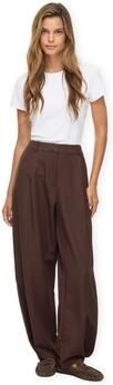Vila Broek Leora HW Trousers Coffee Bean