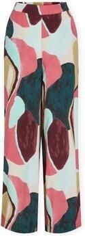 Vila Harembroek Lulu Kai Wide Trousers Holly Berry Multicolor