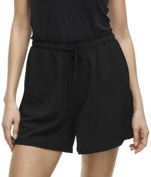 VILA regular high waist casual short zwart - Foto 9