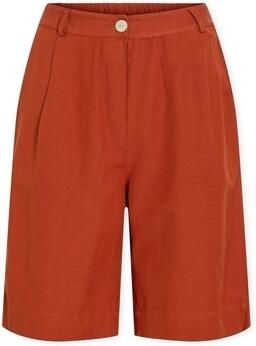 Vila Korte Broek Noos Prisilla Trousers Burnt Brick