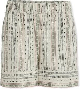 Vila Korte Broek Senso New Shorts Birch Embroidery