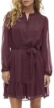 Vila Chiffon jurk VIFALIA L S DRESS NOOS