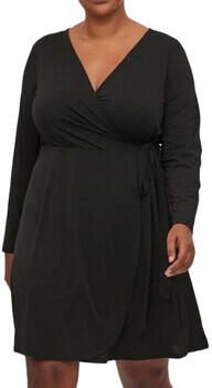 Evoked Vila PLUS SIZE mini-jurk in wikkellook model 'BORNEO' - Foto 3