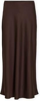 Vila Lange rokken Noos Elette Skirt Coffee Bean - Foto 6
