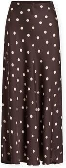 Vila Lange rokken Noos Elette Skirt Coffee Bean Sandshell - Foto 4