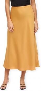 Vila Lange rokken Saia Elette Skirt Amber Gold