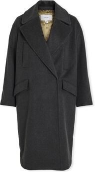Vila Mantel Hallee Jacket L S Dark Grey Melange