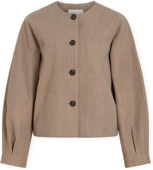 Vila Mantel Lally Jacket Dark Natural Melange