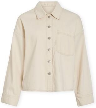Vila Mantel Maj Denim Jacket Ecru
