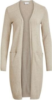 Vila Mantel Noos Ril Long Cardigan Natural Melange - Foto 4