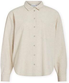 Vila Overhemd Noos Prisilla Loose Shirt Super Light Natural Melan