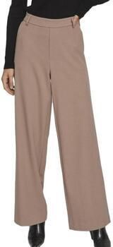 VILA high waist wide leg broek VIVARONE bruin - Foto 2