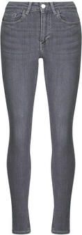 VILA regular waist skinny jeans grey denim - Foto 3