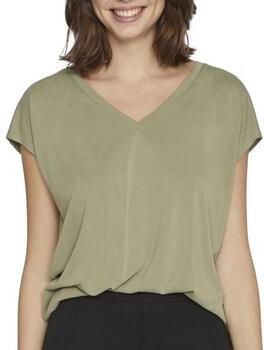 Vila Shirt met V-hals VIMODALA V-NECK S S TOP NOOS
