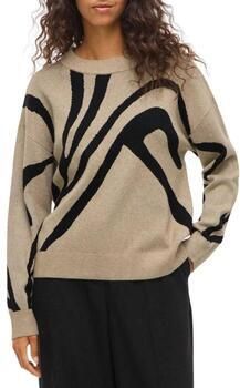 Vila Gebreide pullover van viscosemix met ronde hals