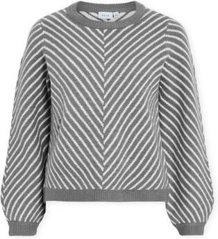 Vila Trui Khaia Knit Medium Grey Melange