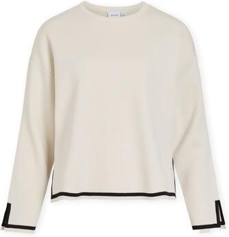Vila Trui Sway Contrast Knit Birch Black