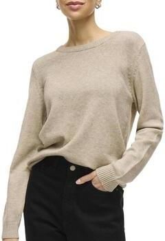 Vila Beige Gebreide Kleding met Lange Mouwen Beige Dames - Foto 4