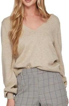 Vila Gebreide pullover van viscosemix met V-hals model 'RIL' - Foto 3