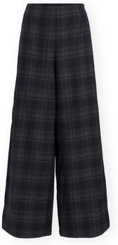 Vila Wijde broeken Sina Wide Trousers Navy Blazer Checks