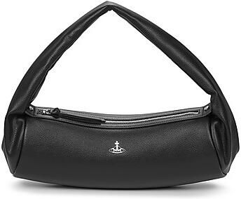 Vivienne Westwood Hobo bags Pamela Cylinder Shoulder Bag Leather Black in zwart