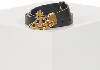 Vivienne Westwood Riem SMALL LINE ORB BUCKLE BRASS