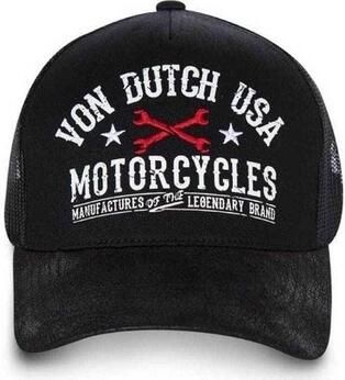 Von Dutch Zwarte Truckerpet met Geborduurde Letters Black Heren - Foto 2