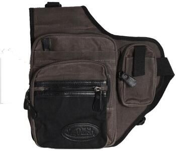 Von Dutch Stijlvolle Schoudertas in Bruin Gray Heren