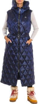 Vuarnet Gewatteerd vest met capuchon en riem Blue Dames