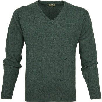 William Lockie Sweater Pullover Wol Moorland Groen