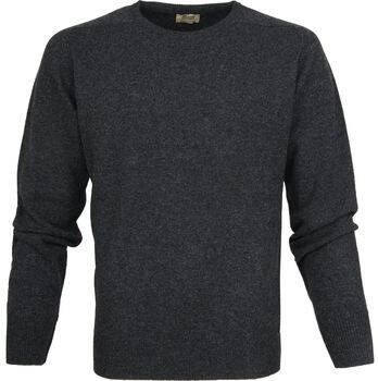 William Lockie Sweater Trui Lamswol Charcoal Antraciet